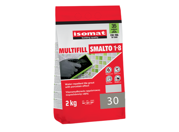 Isomat Fug masa 30 Cement siva (2kg), Boja: Cemento-siva-