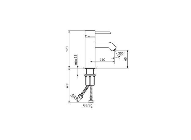 Baterija za lavabo Dark, Modeli: Za lavabo-2