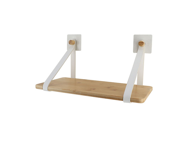 Samolepljiva bambus polica Tendance - bela, Dostupne boje: Bela-