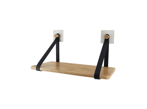 Samolepljiva bambus polica Tendance - crna, Dostupne boje: Crna-