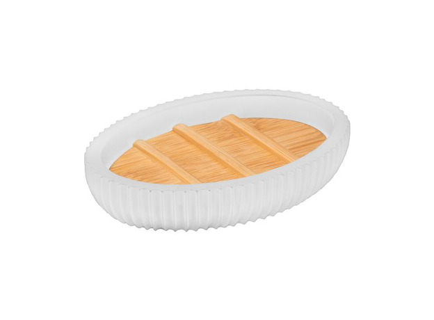 Posuda za sapun Tendance bambus-bela-