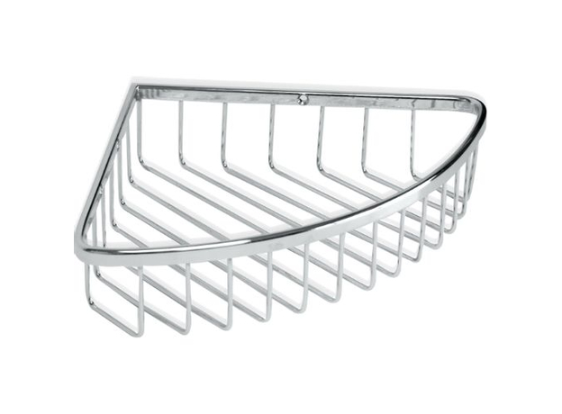 Ugaona žičana polica Tatay srebrna-