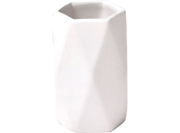 Čaša za četkice Tendance Dijamant - bela, Iz kolekcije: Čaša-