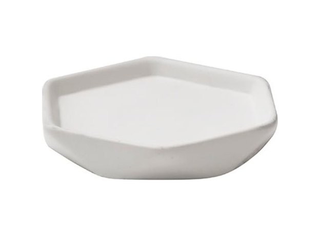 Posuda za sapun Tendance Dijamant - bela, Iz kolekcije: Posuda za sapun-