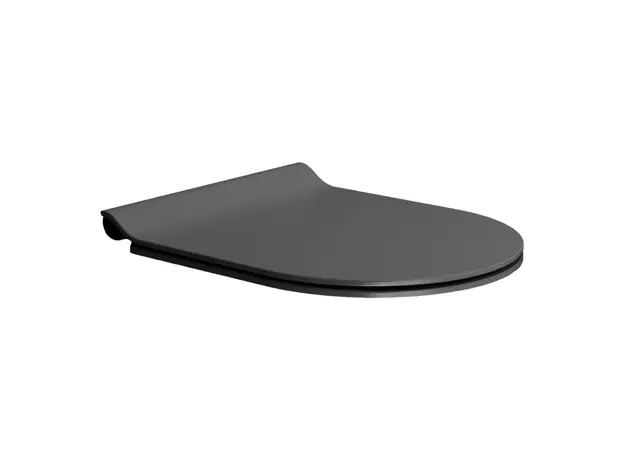 Viva Brilla Slim WC daska, crna mat, Dostupne boje: Mat crna-