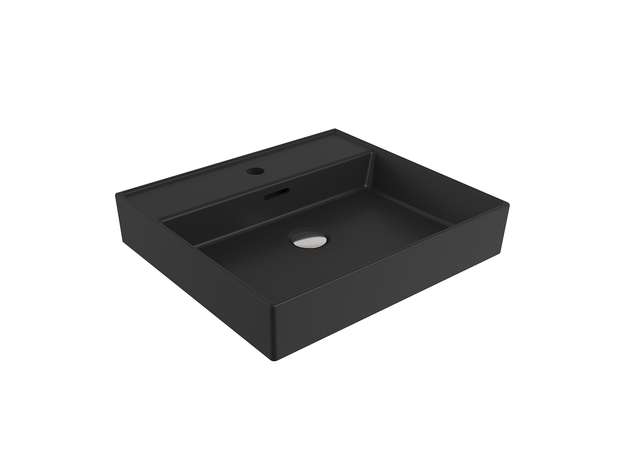 Milano lavabo 50x46,5cm, mat crni, Dostupne boje: Mat crni, Širina: 50-