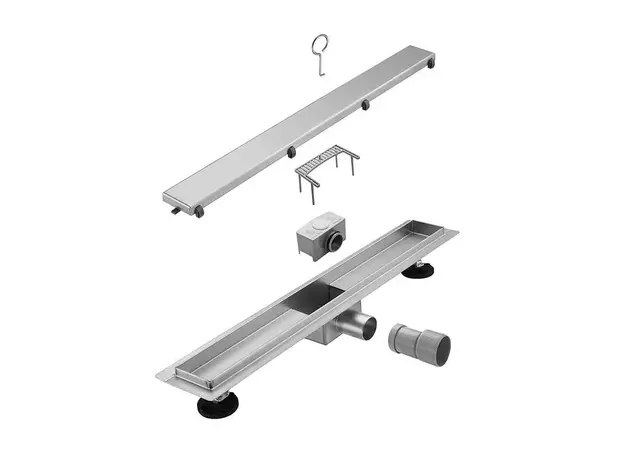 Tuš kanalica ZenFlow Hrom 75cm-2