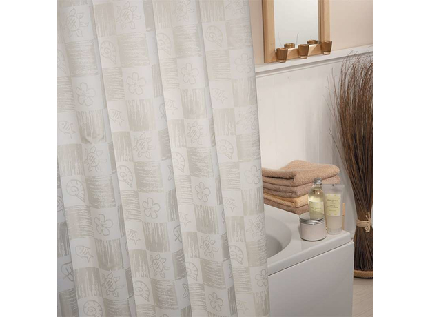 Zavesa za kadu Bež 180cm-