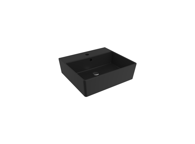 Milano lavabo 50x45cm, mat crni, Dostupne boje: Mat crni-