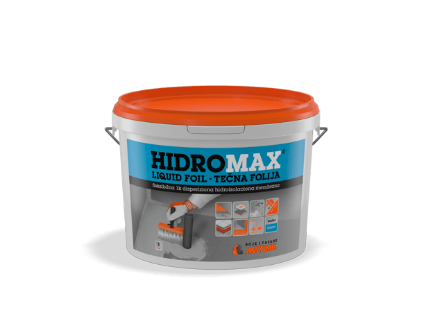 Hidromax Liquid Foil – tečna hidroizolacija (5kg) | Maxima, Pakovanje: 5kg-