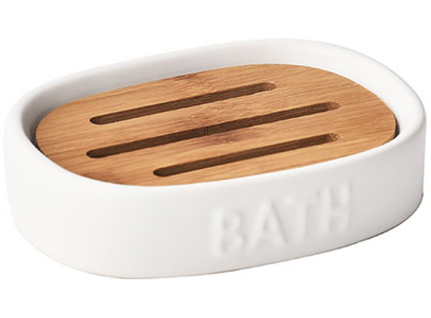 Keramička posuda za sapun Tendance bambus-bela-