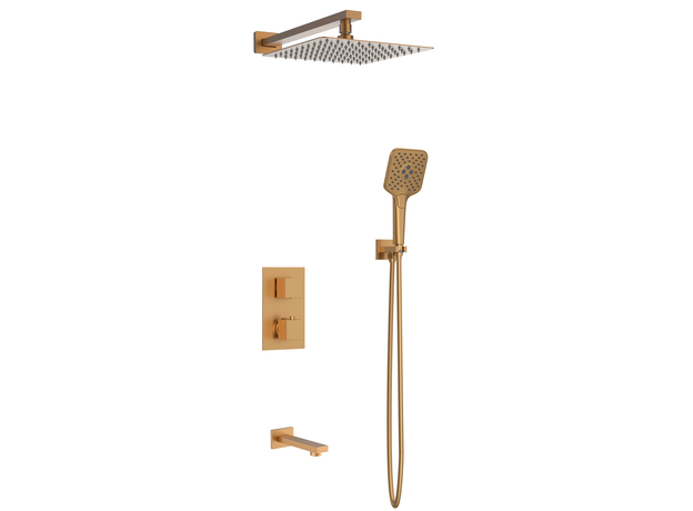 Uzidna termostatska baterija za tuš Fluenta QIW-TS bakar, Modeli: QIW-TS Bakar-