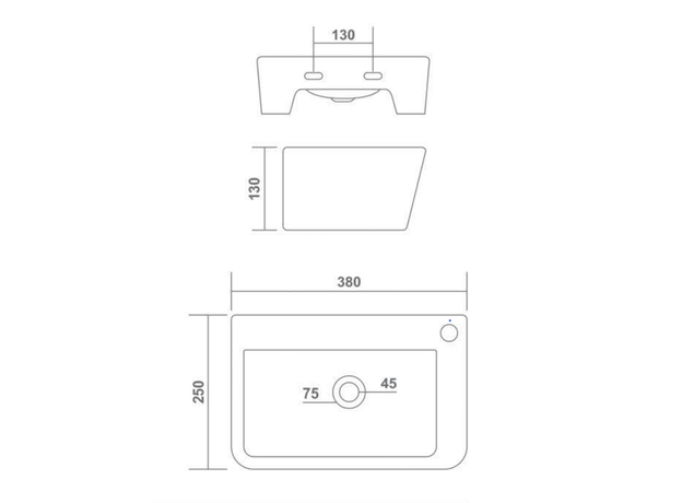 Sinith lavabo 38x25cm-3
