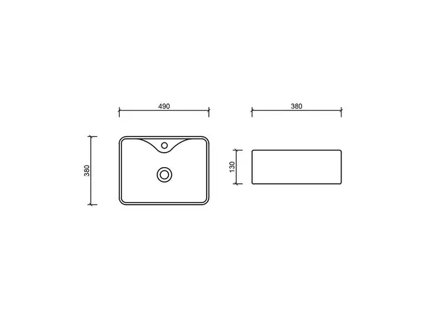 Dalas nadgradni lavabo 48x37cm-3