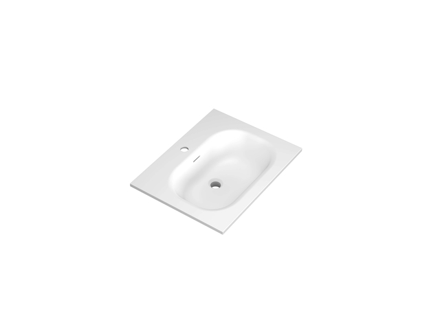 Timber 60 Lavabo White 60x46cm, Dostupne boje: Bela Sjaj-