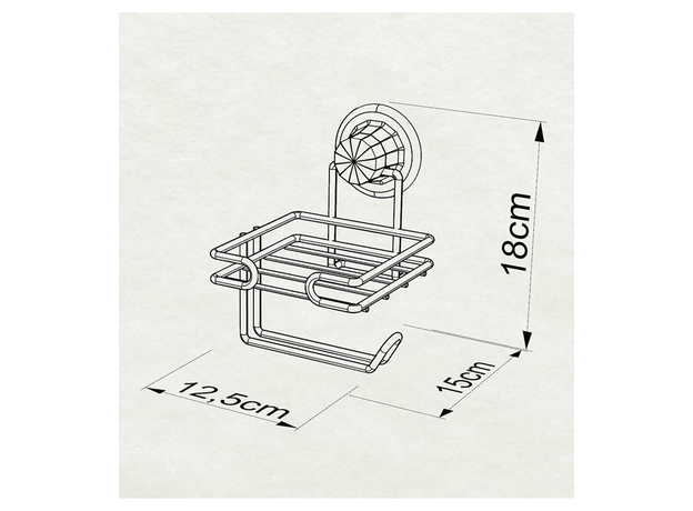 Držač toalet papira DM275 Black-3