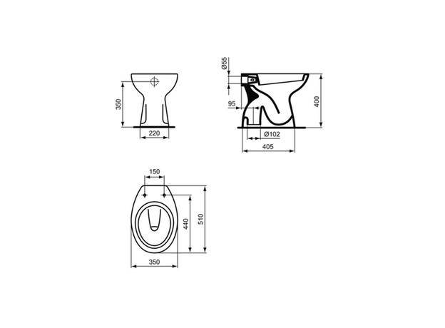 Alpha WC šolja simplon, Model: Simplon-4