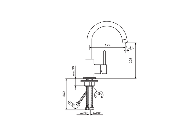 Baterija za sudoperu Dark 3 creva, Modeli: Za sudoperu (3 creva)-2