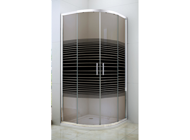 Tuš kabina 6012 R90 Braon, Dimenzija: R90, Vrsta stakla: Braon-