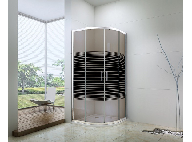 Tuš kabina 6012 R80 Braon, Dimenzija: R80, Vrsta stakla: Braon-2