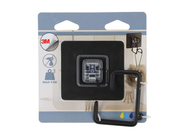 Samolepljiva kukica Tendance crna-3