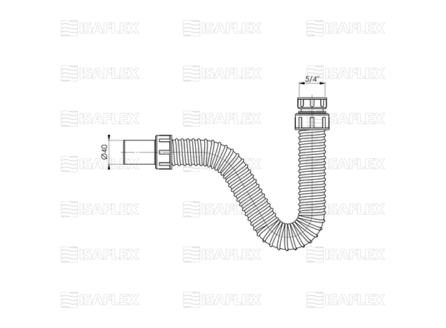 Sifon za bide Isaflex 2211-2