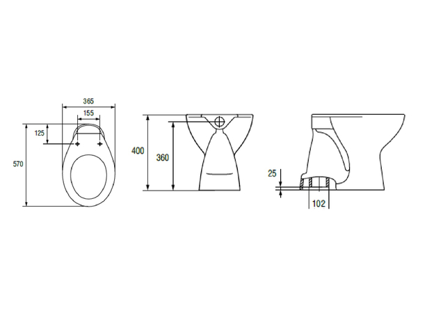 Fonte President WC šolja simplon-3
