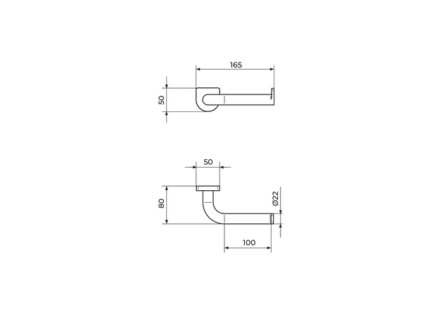 Držač WC papira S2 Black, Dostupne boje: Black-2