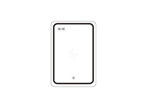 LED ogledalo 60x80 V-2