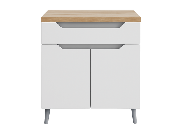 Ormarić Eleon Hrast Beli 76cm-2