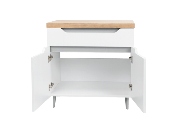 Ormarić Eleon Hrast Beli 76cm-4