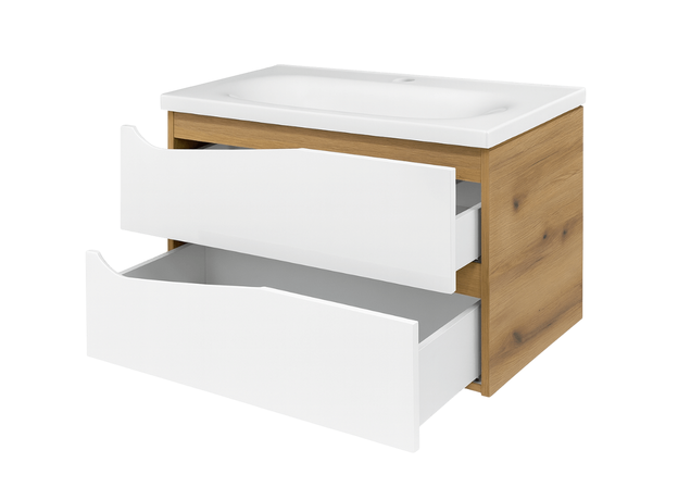 Euridika 75 Alpina Oak ormarić sa umivaonikom-2