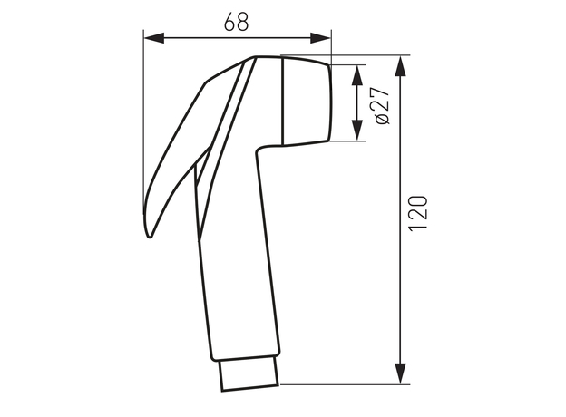 Ručica za higijenski tuš Presso-2