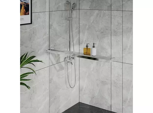 Polica za walk-in hrom-