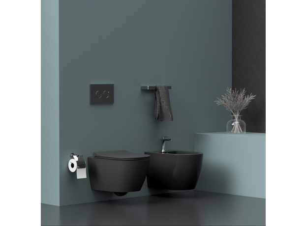 Allegro Black konzolna WC šolja, Dostupne boje: Crna mat-2