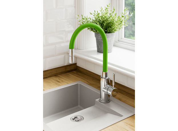 Baterija za sudoperu Zumba Flexy zelena, Dostupne boje: Zelena-2