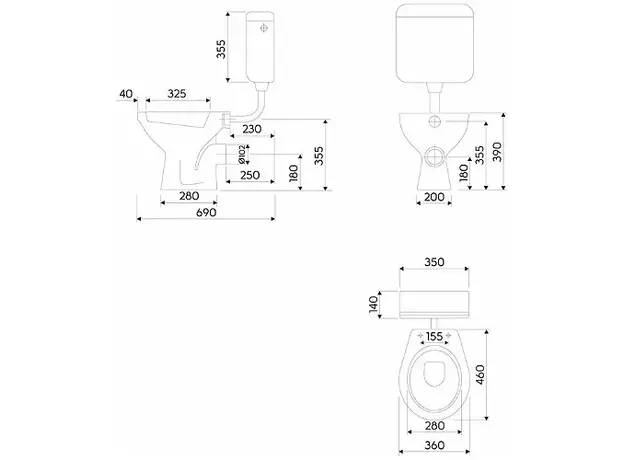 Kolo Idol WC šolja baltik, Model: Baltik-2