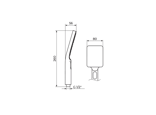 Tuš ručica Stolz 3 funkcije-2