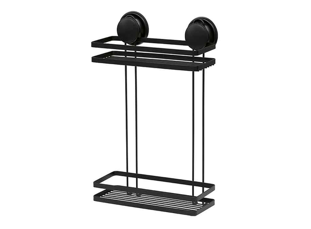 Polica dvostruka vakuum Tendance Crna-