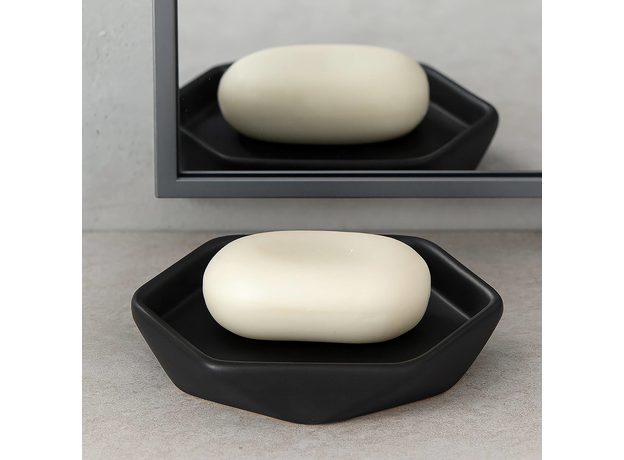 Posuda za sapun Tendance Dijamant - crna-2