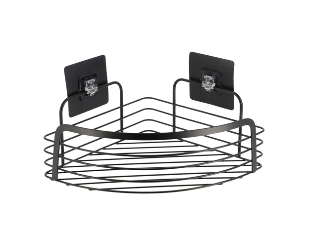 Žičana polica ugaona samolepljiva Tendance Crna-