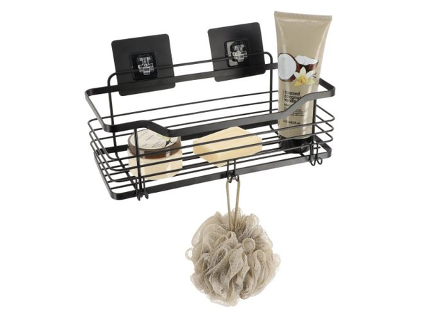 Žičana polica zidna samolepljiva Tendance Crna-3