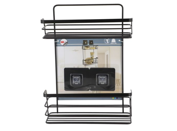 Žičana polica dvodelna samolepljiva Tendance Hrom-3