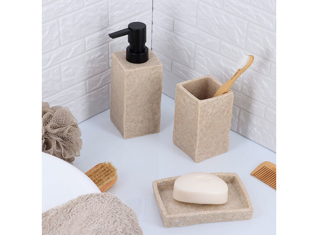 Dozer za tečni sapun Tendance Kamen Bež, Iz kolekcije: Dozator-2