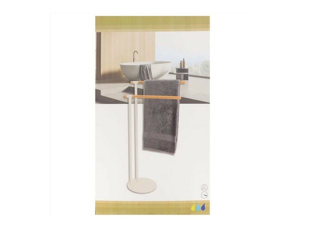 Držač peškira stojeći Tendance Bambus-Bela-3