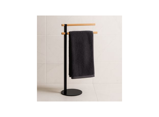 Držač peškira stojeći Tendance Bambus-Crna-2