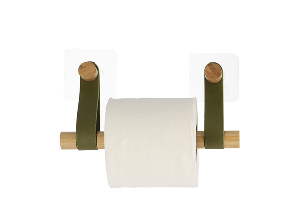 Držač WC papira samolepljivi Tendance Bambus-Zelena-3