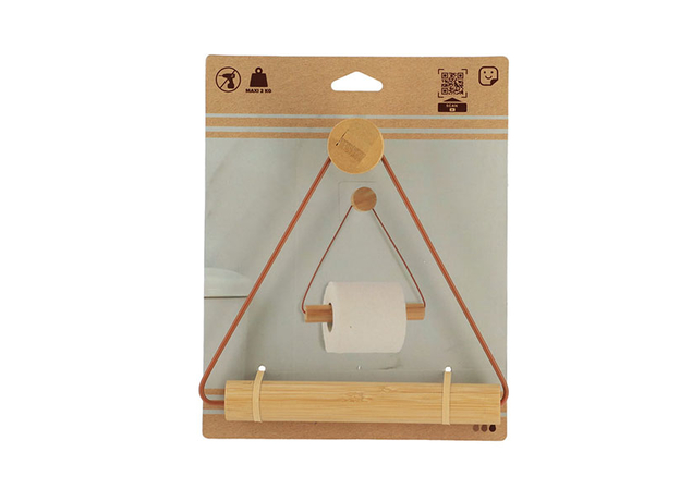Držač WC papira samolepljivi Tendance Bambus-Braon-4