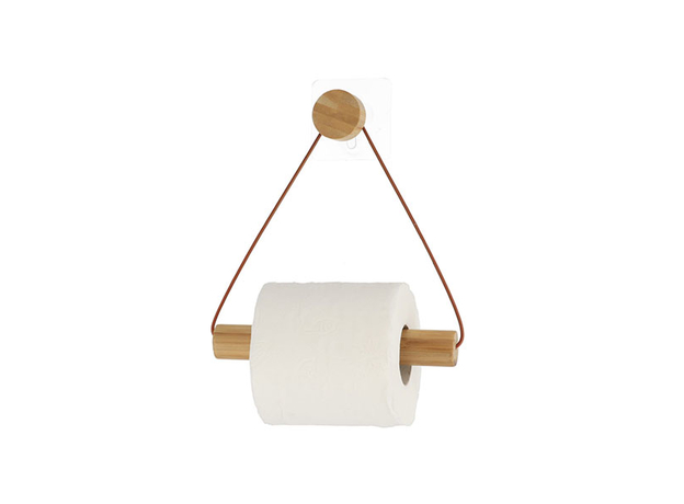 Držač WC papira samolepljivi Tendance Bambus-Braon-3