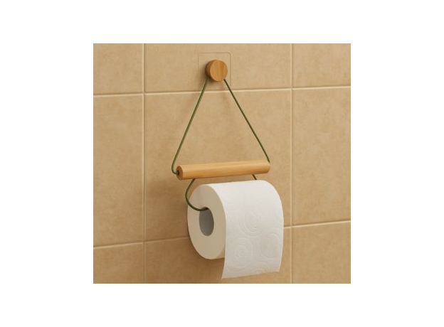 Držač WC papira Tendance samolepljivi Bambus-Zelena-2